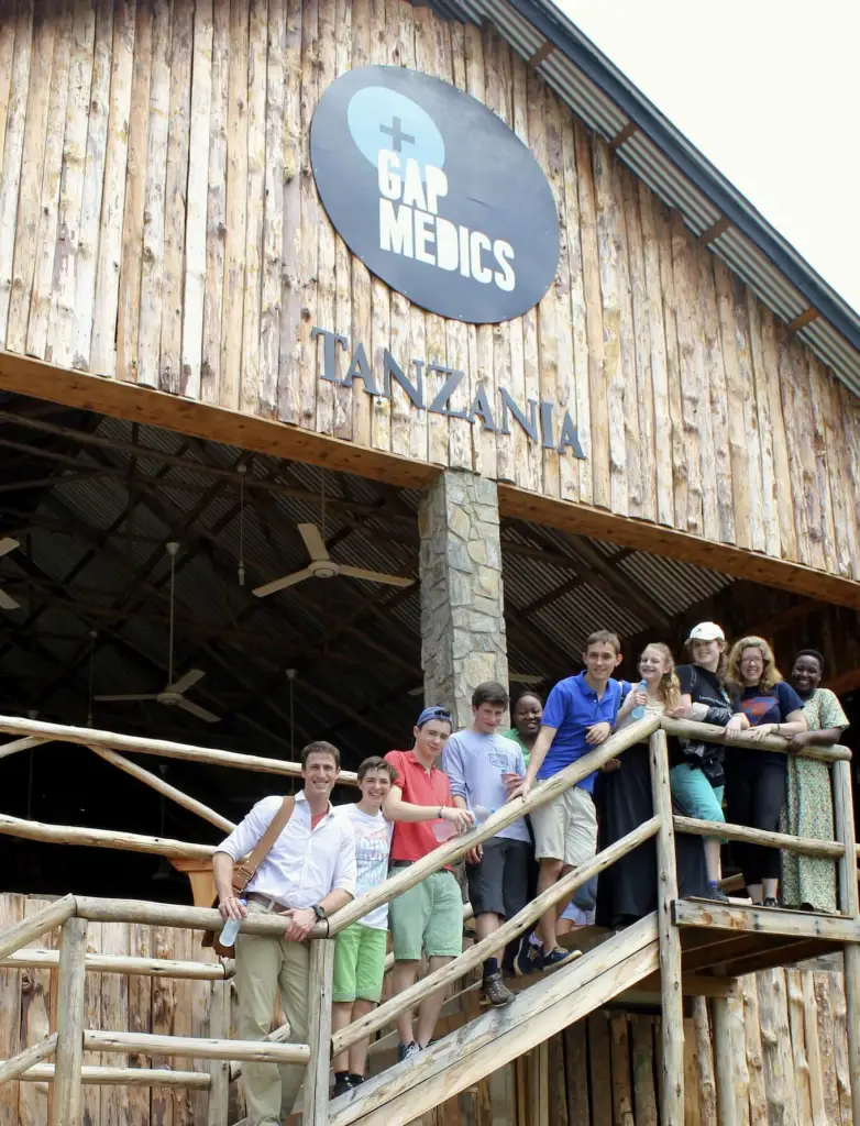 Students on a school trip to Tanzania from St. Gilgen International Day and Boarding School
