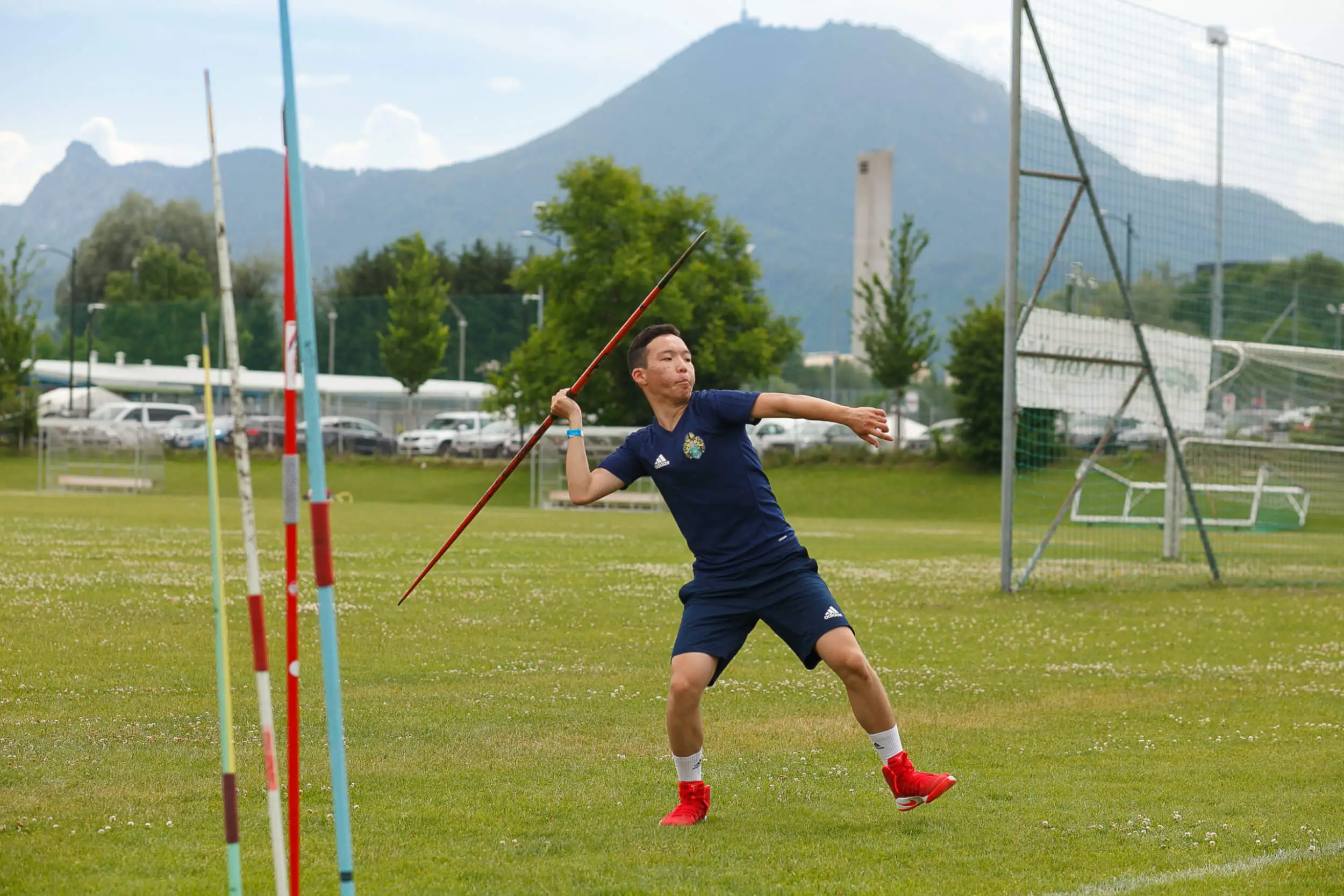 Students participating in Athletics Day at St. Gilgen International Day and Boarding School
