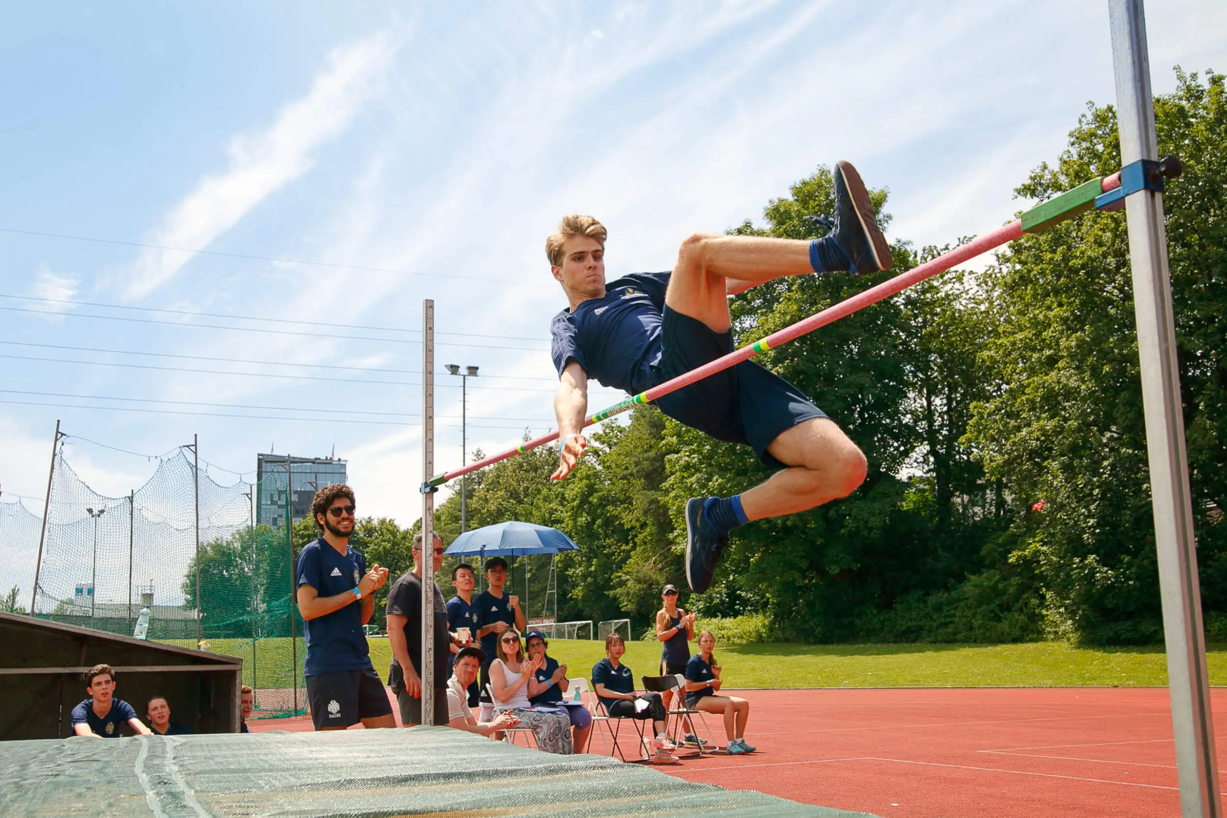 Students participating in Athletics Day at St. Gilgen International Day and Boarding School
